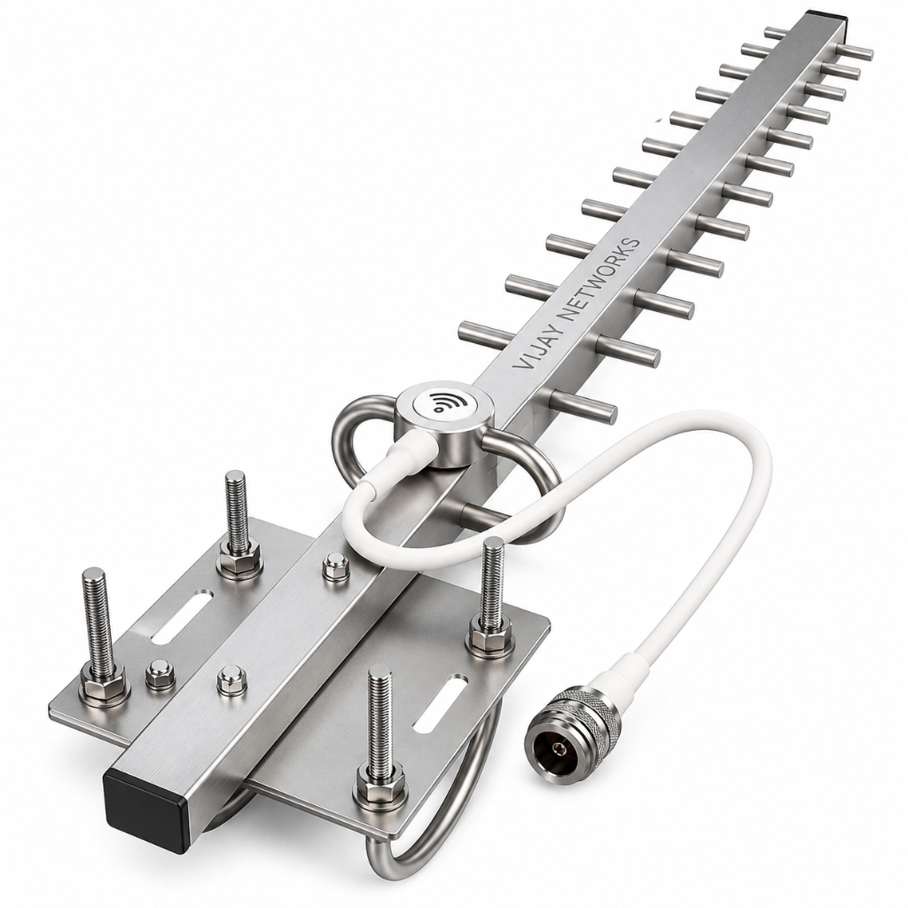 High-Gain Yagi-Uda Aluminum Directional Antenna Signal Booster Hyderabad