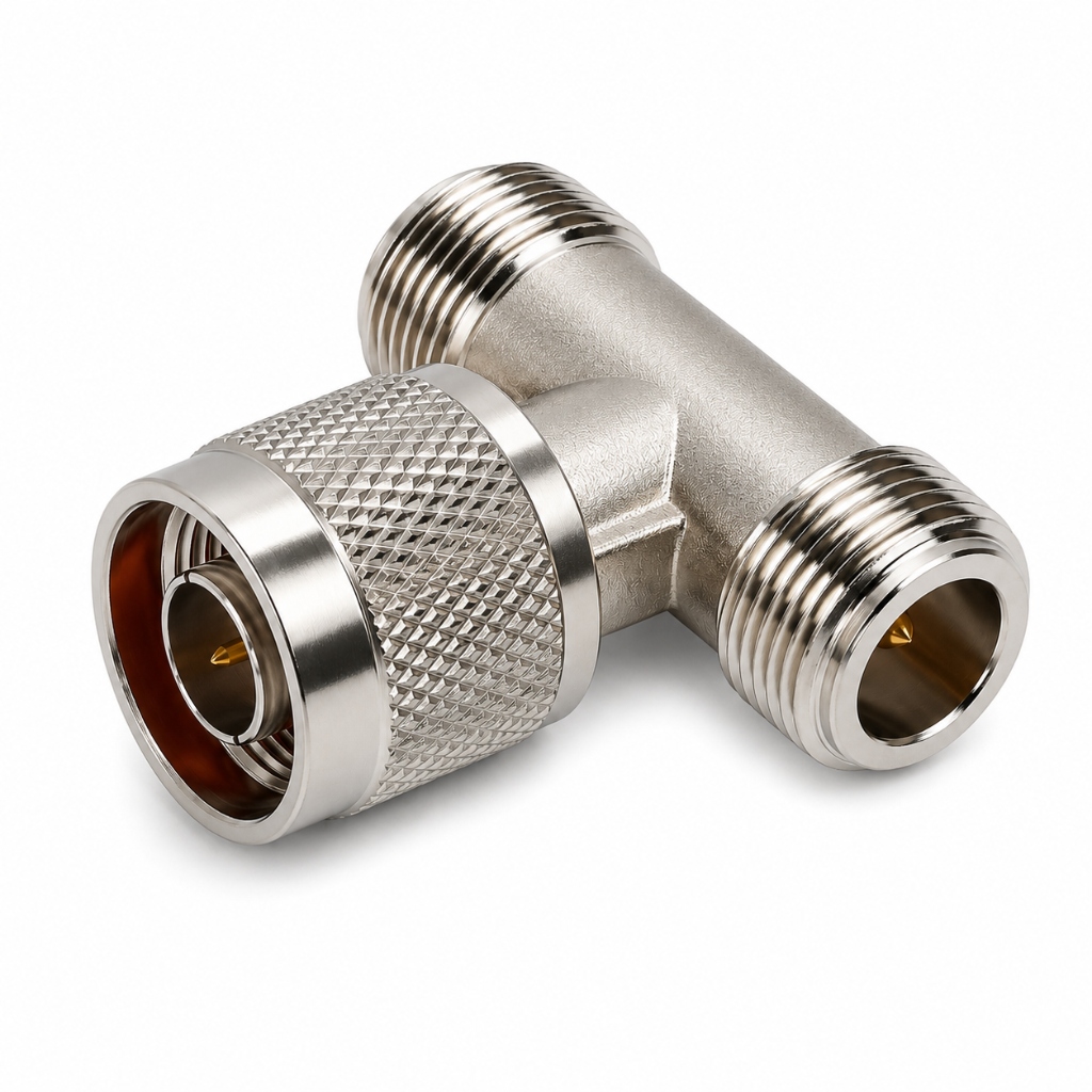 T-Type 3-Way N-Type RF Splitter Connector Signal Booster Hyderabad